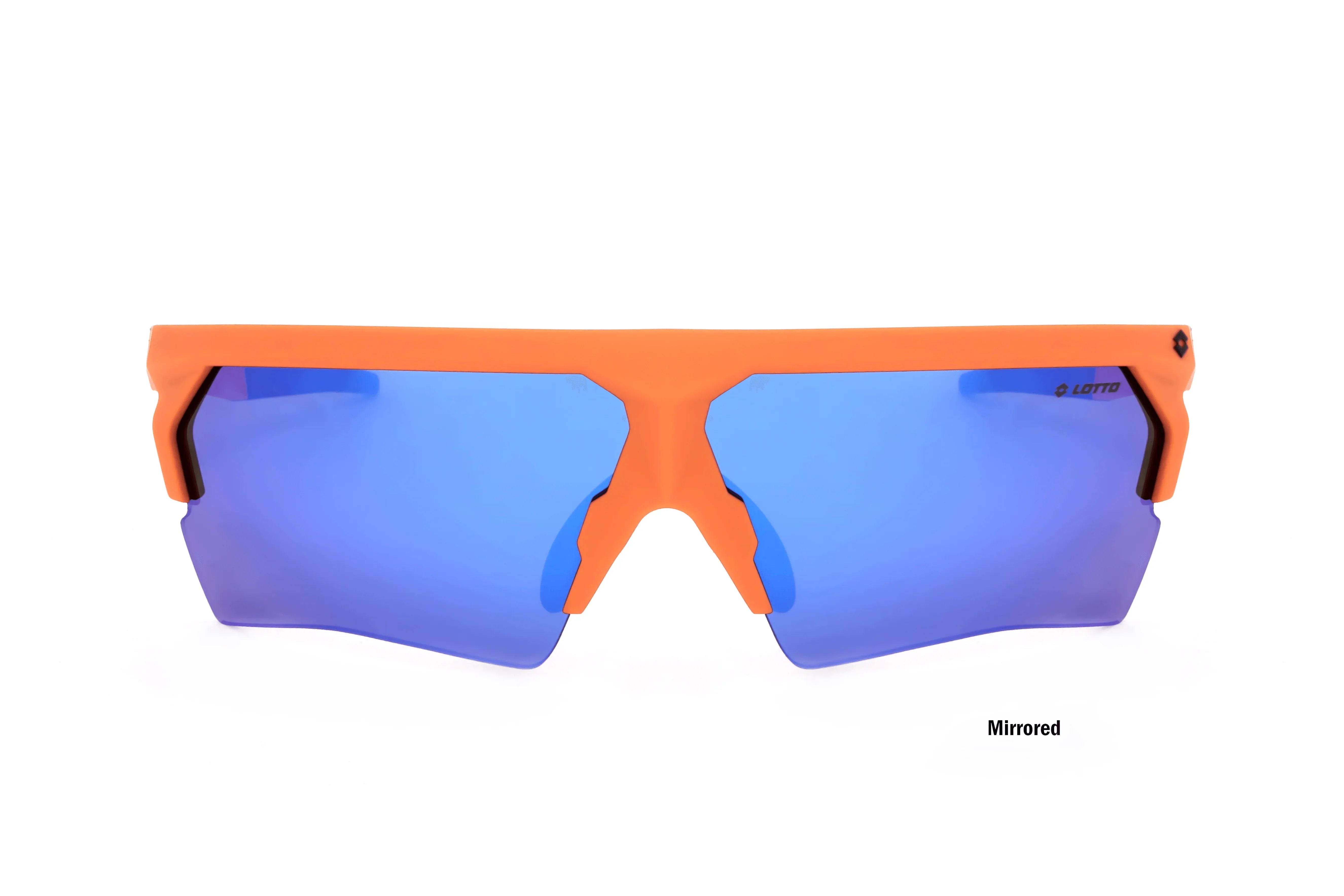 Occhiali da sole unisex sportivo acetato nero opaco lotto