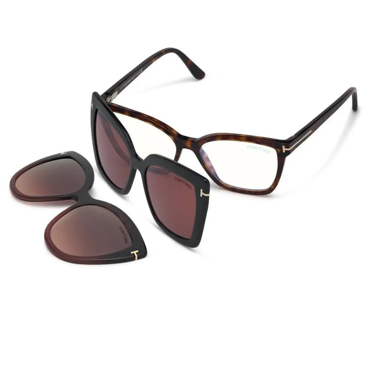 Occhiali Tom Ford con Doppia clip con lenti blue block FT5641-B-054 - Pistilleria