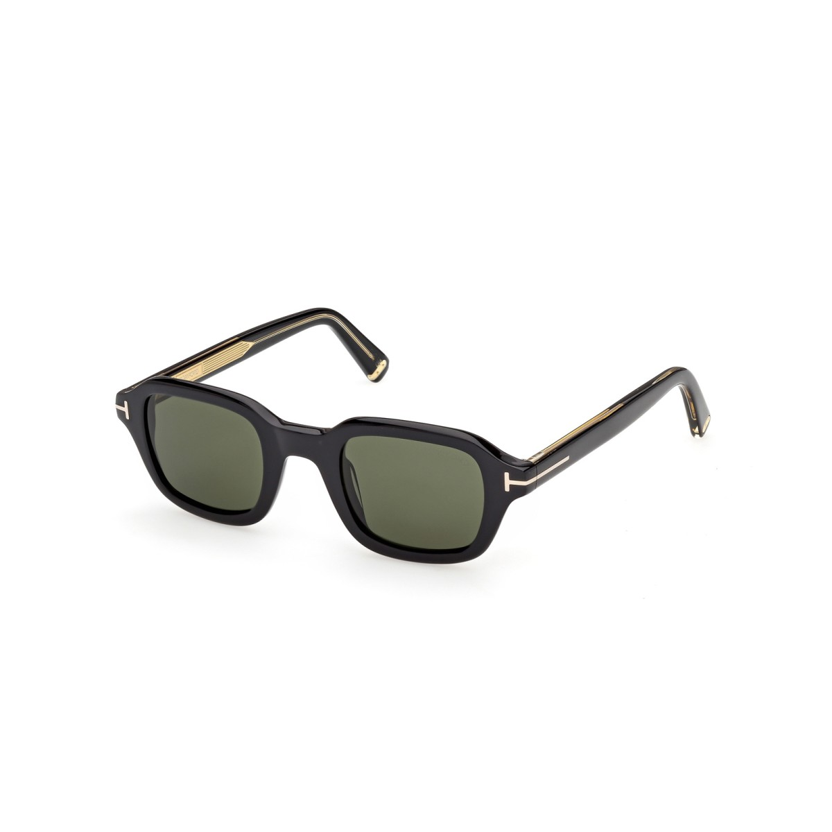 Occhiali da sole da uomo Tom Ford ICON TI0021 01N Nero Lucido