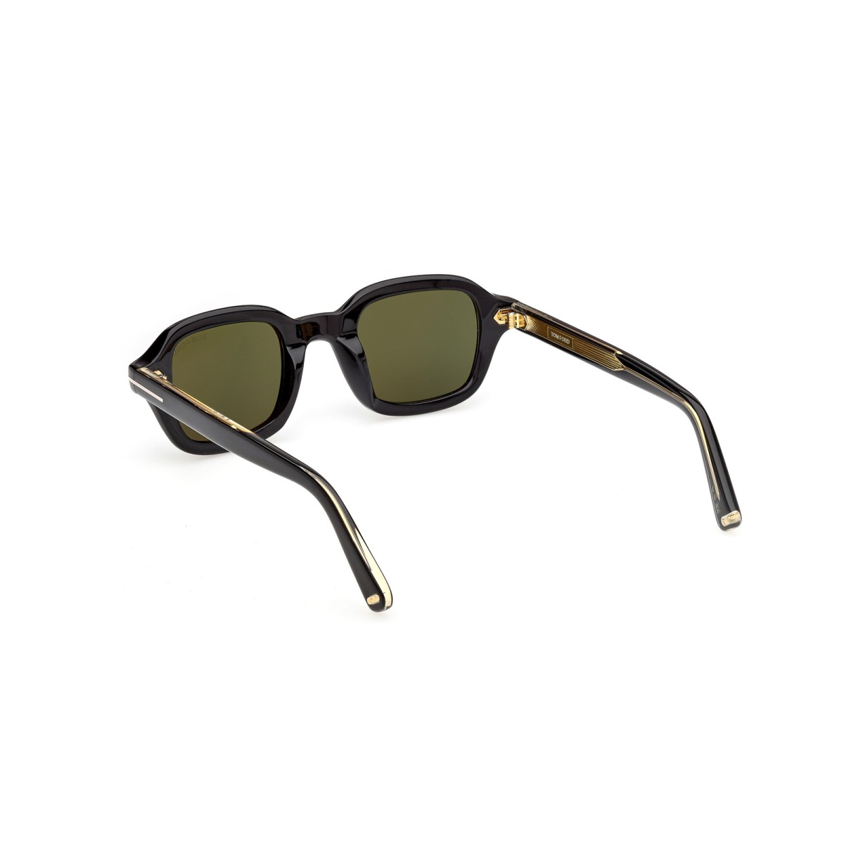Occhiali da sole da uomo Tom Ford ICON TI0021 01N Nero Lucido