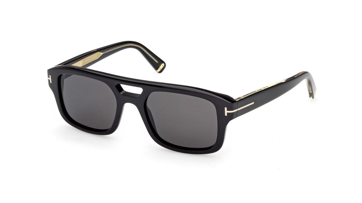 Occhiali da sole da uomo Tom Ford ICON TI0022 01A Nero Lucido