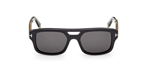 Occhiali da sole da uomo Tom Ford ICON TI0022 01A Nero Lucido
