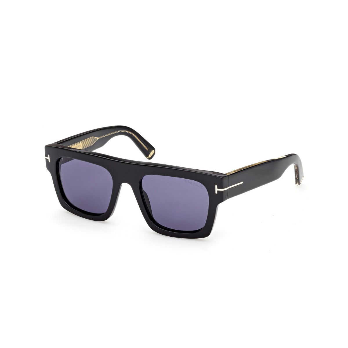 Occhiali da sole da uomo Tom Ford ICON TI0023 01V Nero Lucido