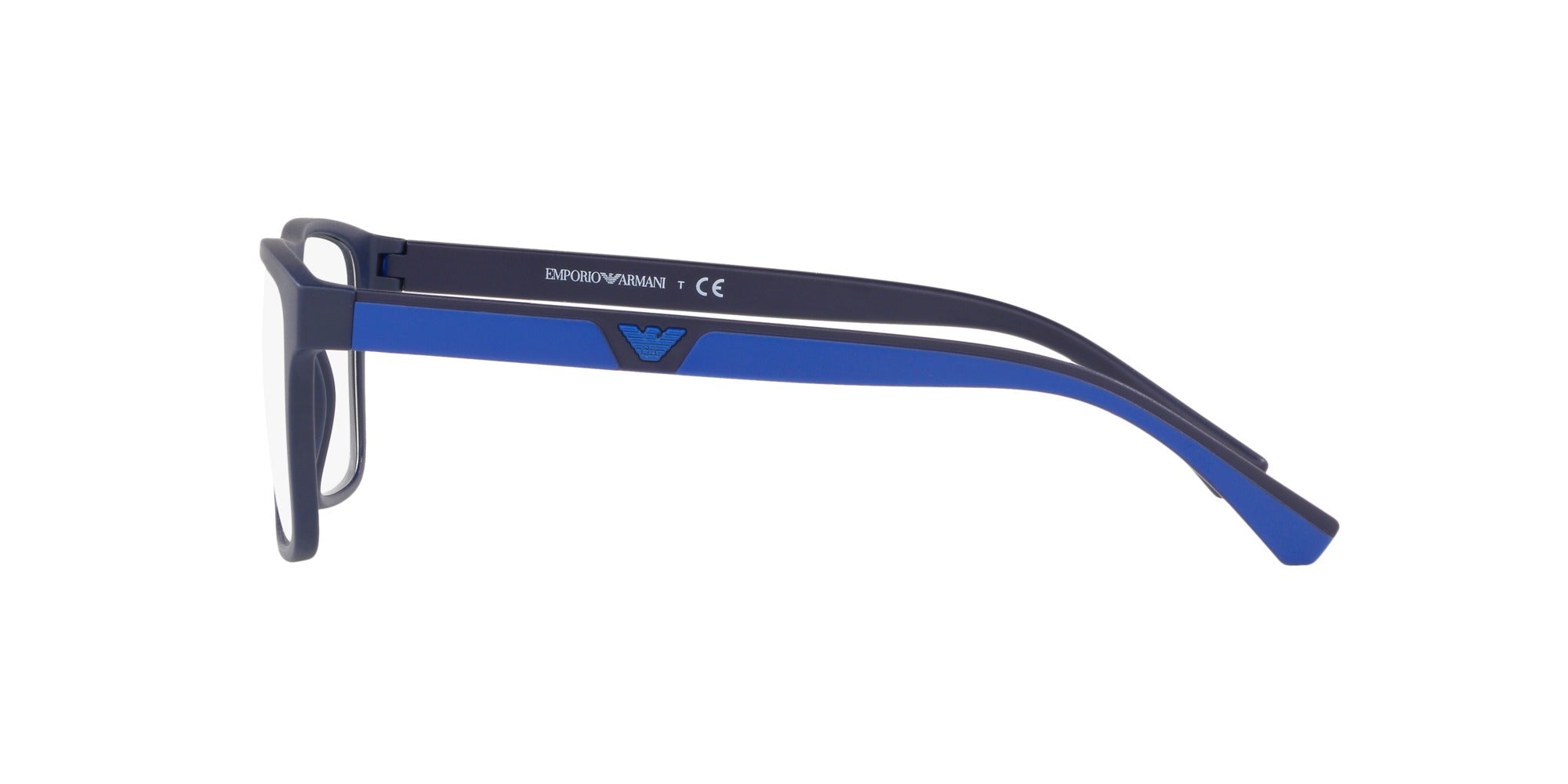 Occhiali da vista con clip-on Emporio Armani EA4115 57591W Blu scuro opaco